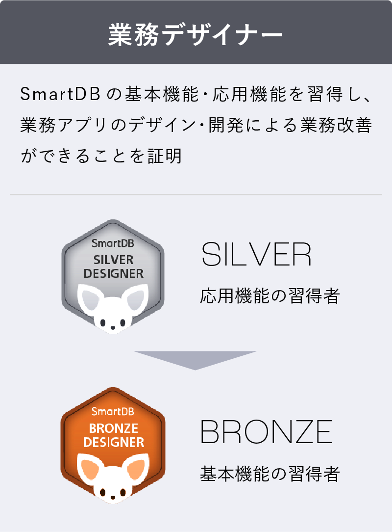 3つの種類と6つのグレード 業務デザイナー